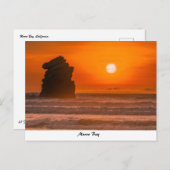 Morro Rock Beach Briefkaart (Voorkant / Achterkant)