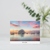 Morro Rock bij Dusk Briefkaart (Staand voorkant)