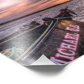 Morro Rock bij Dusk Photo Print Foto Afdruk (Hoek)