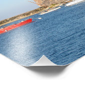 Morro Rock, Californië Foto Afdruk (Hoek)