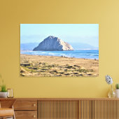 Morro Rock, Morro Bay, Californië Canvas Afdruk (Insitu (Woonkamer))