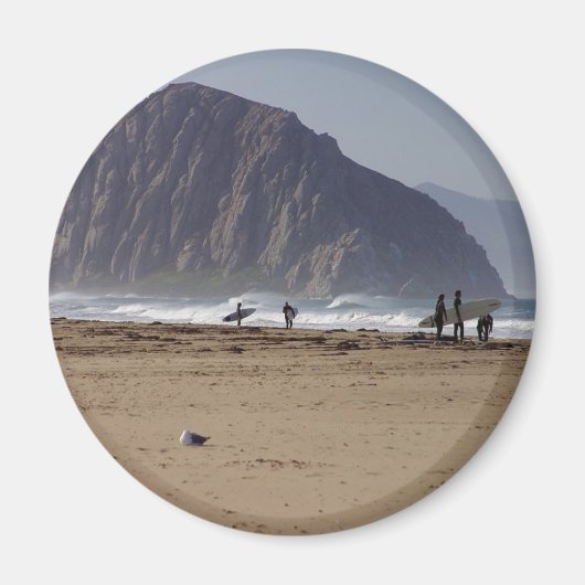 Morro Rock Stranden Surfers Magneet (Voorkant)