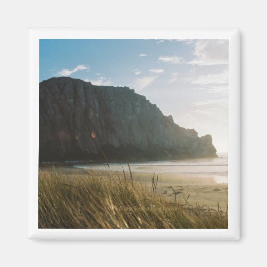 Morro Rock van de Dunes Square Magnet Magneet (Voorkant)