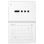 Morse Code 24-maanden alfabet Kalender (Jan 2027)