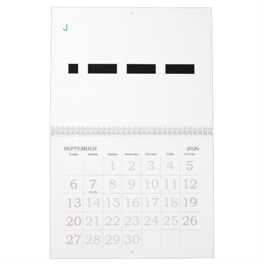 Morse Code 24-maanden alfabet Kalender (Sep 2026)