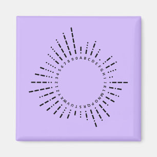 Morse Code Alfabet – Purple Tech Design Magneet