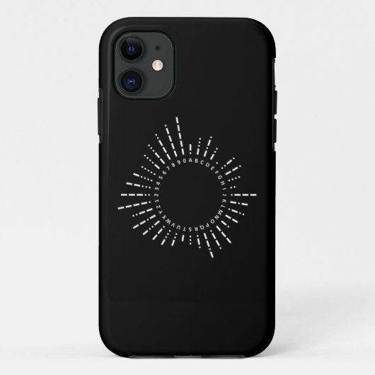 Morse Code Alphabet Case-Mate iPhone Case (Achterkant)