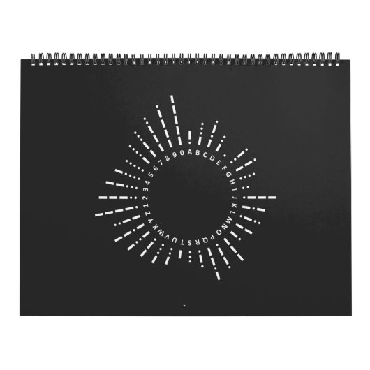 Morse Code Alphabet Kalender (Hoes)