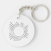 Morse Code Alphabet Sleutelhanger (Achterkant)