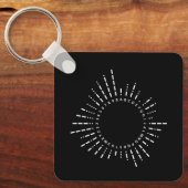 Morse Code Alphabet Sleutelhanger (Voorkant)