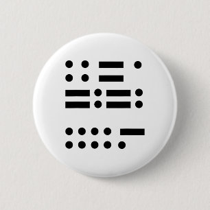 Morse Code Anti Trump 45 Feminist Verzet tegen ver Ronde Button 5,7 Cm