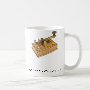 Morse Code Cofee Cup Koffiemok