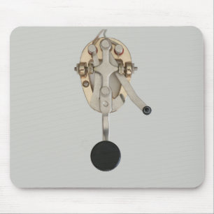 Morse Code CW Key Computer Mousepad Muismat