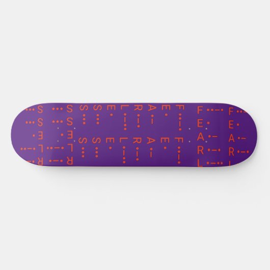 "Morse Code I" Skateboard (Horizontaal)