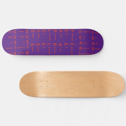 "Morse Code I" Skateboard (Horizontaal)