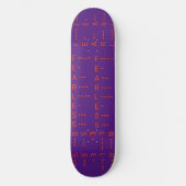 "Morse Code I" Skateboard (Voorkant)