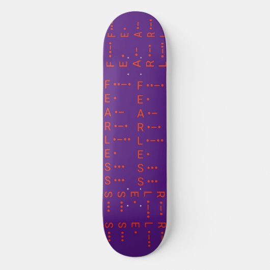 "Morse Code I" Skateboard (Voorkant)