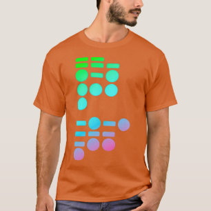 Morse code in morse code voor HAM-radio T-shirt