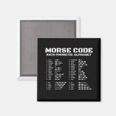 Morse Code & NAVO Educatief Ontwerp Magneet (Voorkant / Achterkant)