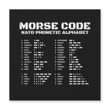 Morse Code & NAVO Educatief Ontwerp Zwart-wit