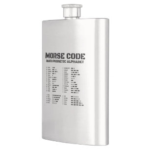 Morse Code NAVO Fonetisch Alfabet Flacon