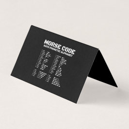 Morse Code & NAVO Phonetic Alphabet Design Zwart Kaart