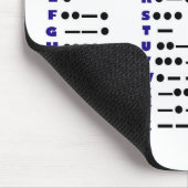 Morse-code of CW-Muismat (aanpasbaar) Muismat (Hoek)