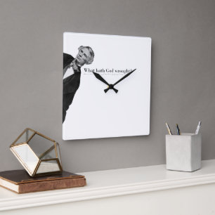 Morse Code Origins – Wat heeft God gedaan? Vierkante Klok