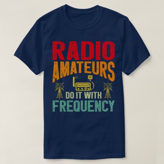 Morse-code Radio Ham Amateur Radio Operator Gift T-shirt (Design voorkant)