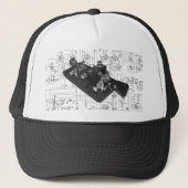 Morse Code Radio Key Schematisch Trucker Pet (Voorkant)