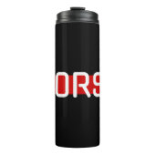MORSE Code Red Line Design Thermosbeker (Voorkant)