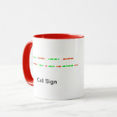 Morse Code Santa & Rudolph Mok om aan te passen (Voorkant links)