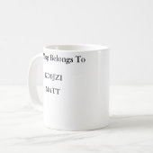 Morse code Tea mok (Voorkant links)