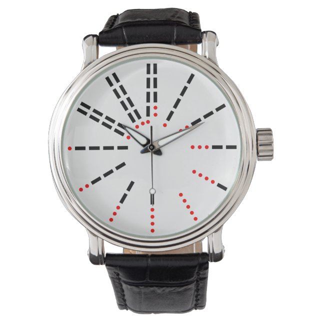 Morse Code Watch Horloge (Voorkant)