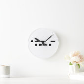 Morse Code wtf Ronde Klok (Huis)