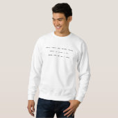 Morse code: Zwart leven is belangrijk. Mannen T-sh Trui (Voorkant volledig)