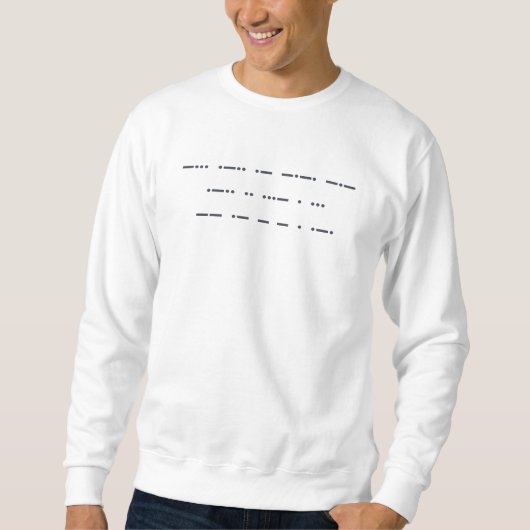 Morse code: Zwart leven is belangrijk. Mannen T-sh Trui (Voorkant)