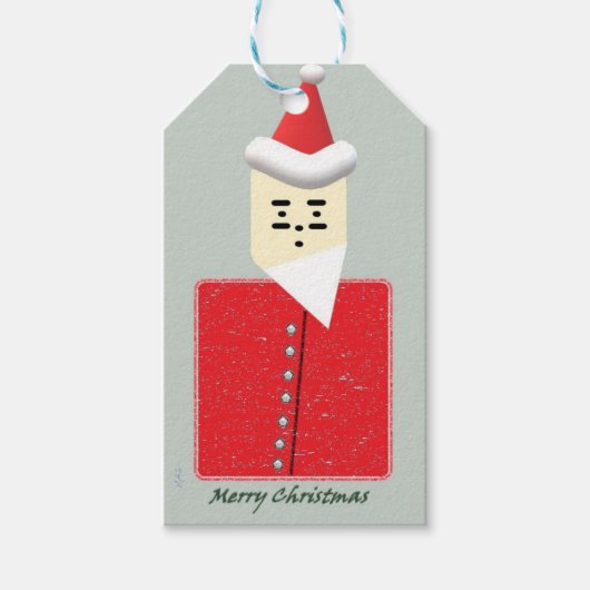 Morse Santa - Geschenk Label Cadeaulabel (Voorkant)