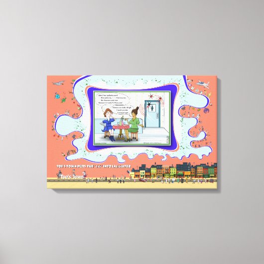 Morsecode | Absurde Woordspeling Humor 24x16 Canvas Afdruk (Voorkant)