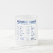 Morsecode en het fonetisch alfabet van de NAVO Matglas Koffiemok (Center)