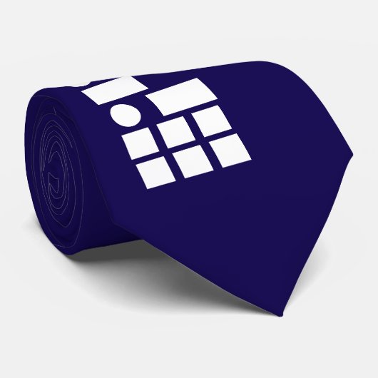 Morsecode "Ik ben een Smartass" Grappig Cool Blue Stropdas (Opgerold)