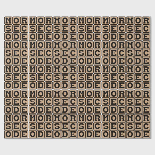 Morsecode, Systeem van Punten en Strepen Cadeaupapier (Vlak)