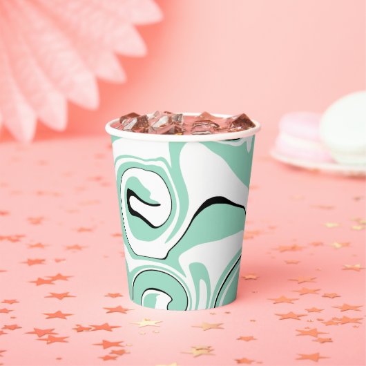 Morsen - Groen (Mint) Papieren Bekers (Insitu)