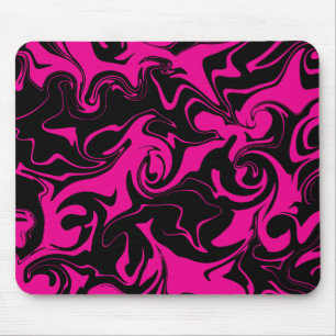 Morsen - Magenta en Black Muismat