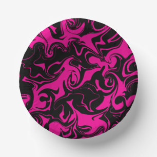 Morsen - Magenta en Black Papieren Kommen