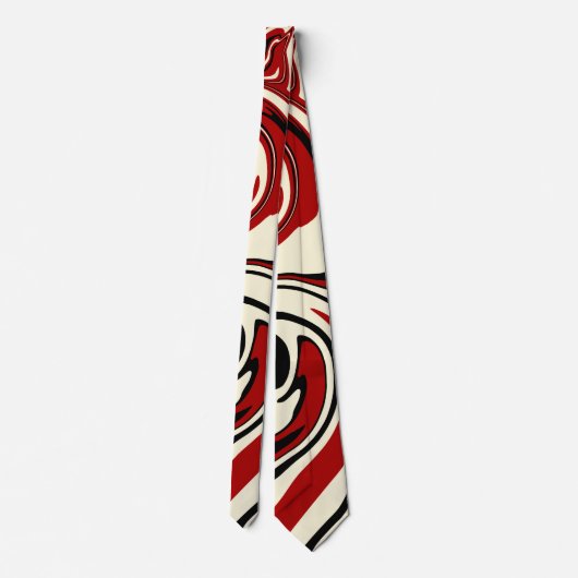 Morsen - Rood en kreeft Stropdas (Achterkant)