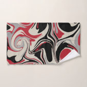 Morsen - Rood, grijs, zwart en bonen wit Bad Handdoek (Handdoek)