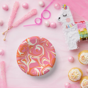 Morsen - Roze, Oranje en crème Papieren Kommen