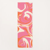 Morsen - Roze, Oranje en crème Yogamat (Voorkant)