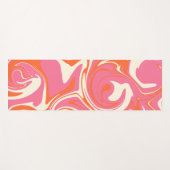 Morsen - Roze, Oranje en crème Yogamat (Voorkant (horizontaal))